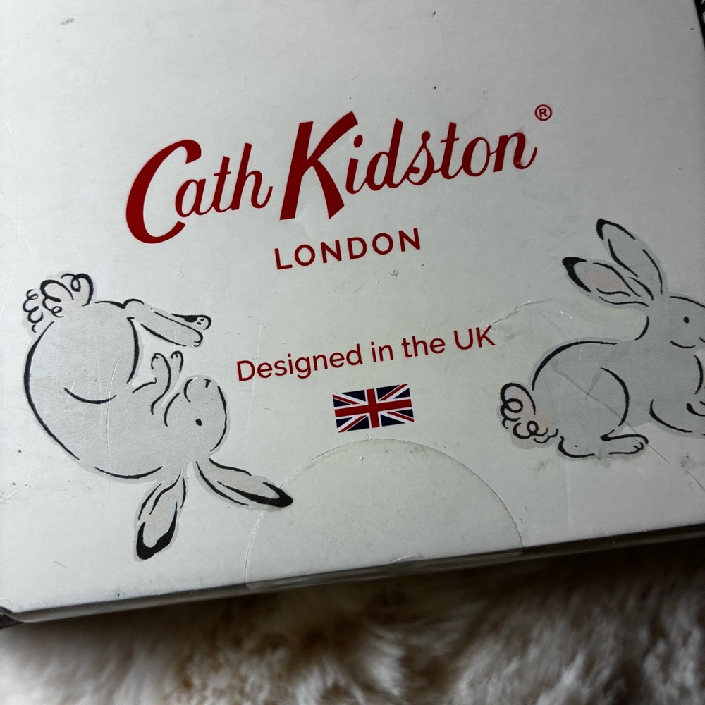 Cath Kidston Jumping Bunnies green Queen 4 piece Sheet Set bunny rabbit cotton - Picture 6 of 6